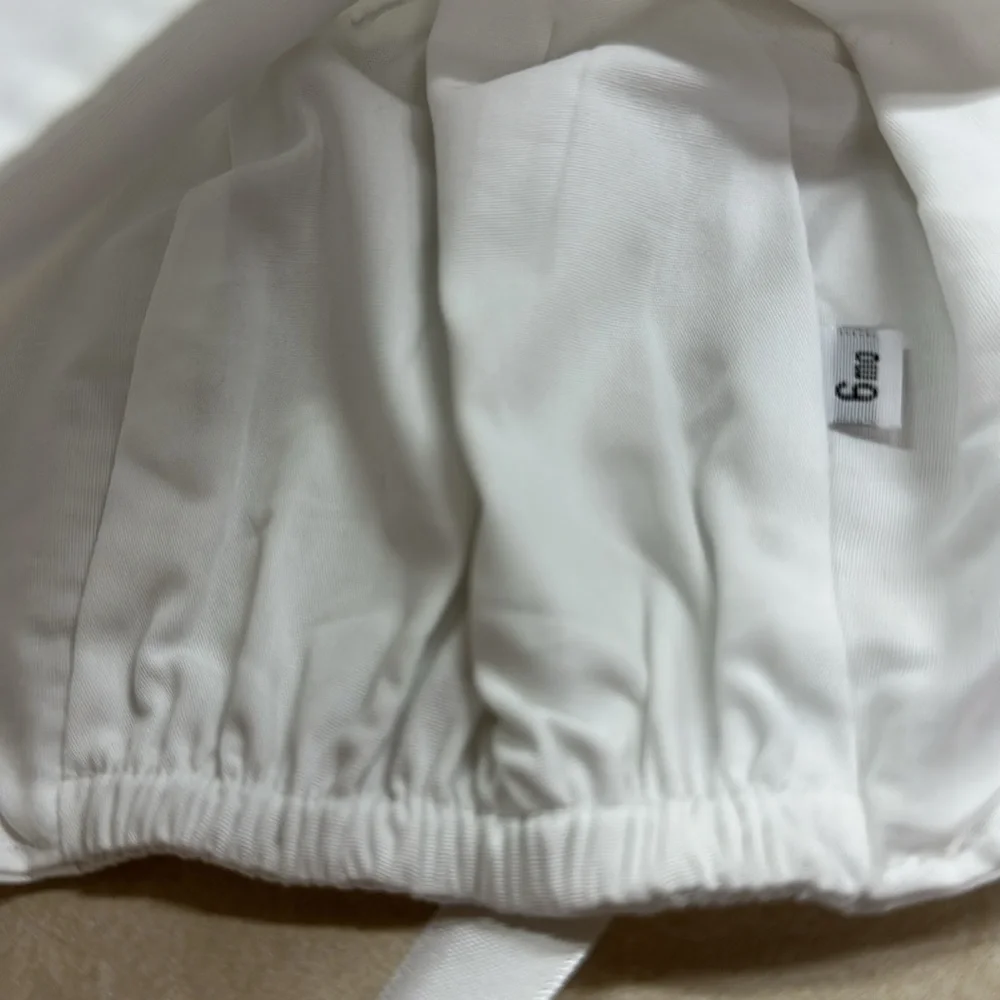 Cotton Baptism Bonnet/Cap Unisex NWOT 6 Month